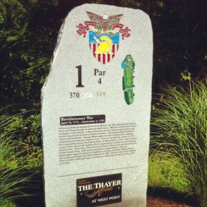 West Point Golf Course Stone Hole Marker