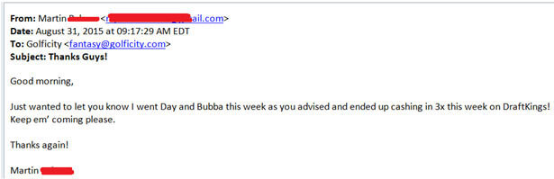 Golficity Fantasy Golf Predictions Fan