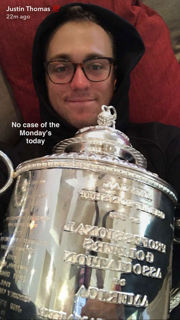 Justin Thomas SnapChat PGA Championship