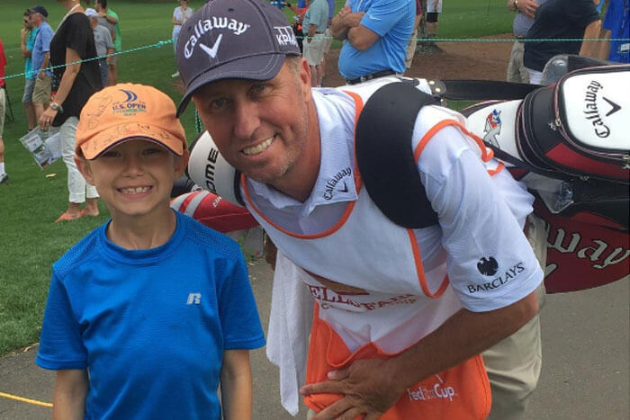 Jim Bones Mackay Being Inducted into Caddie Hall of Fame
