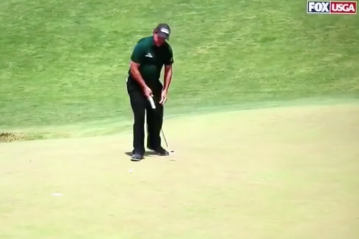 Mickelson Putting Penalty US Open