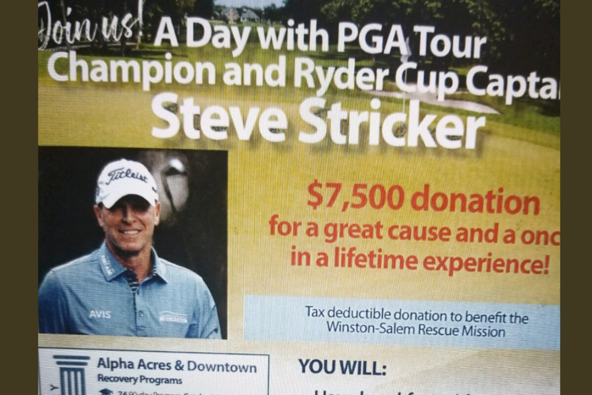 Steve Stricker Outing Scam