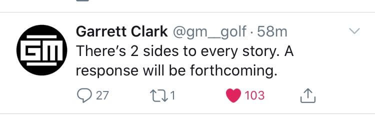 gm golf comment