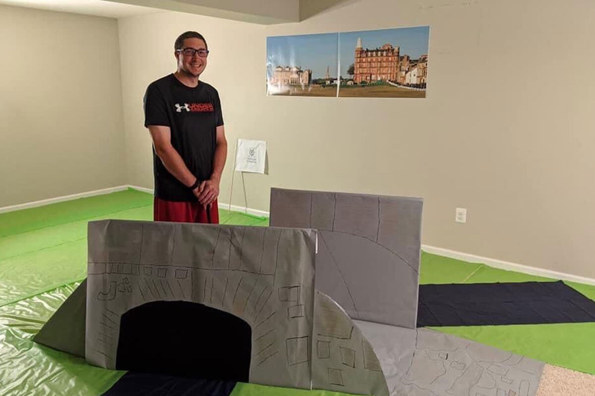 Wife-Of-The-Year-Nominee-Builds-Swilken-Bridge-at-Home