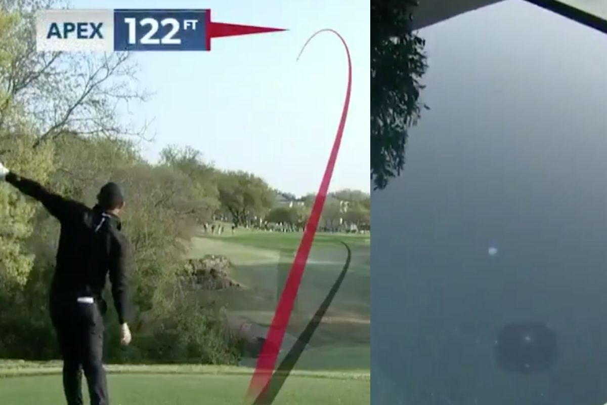 Rory hits ball into pool