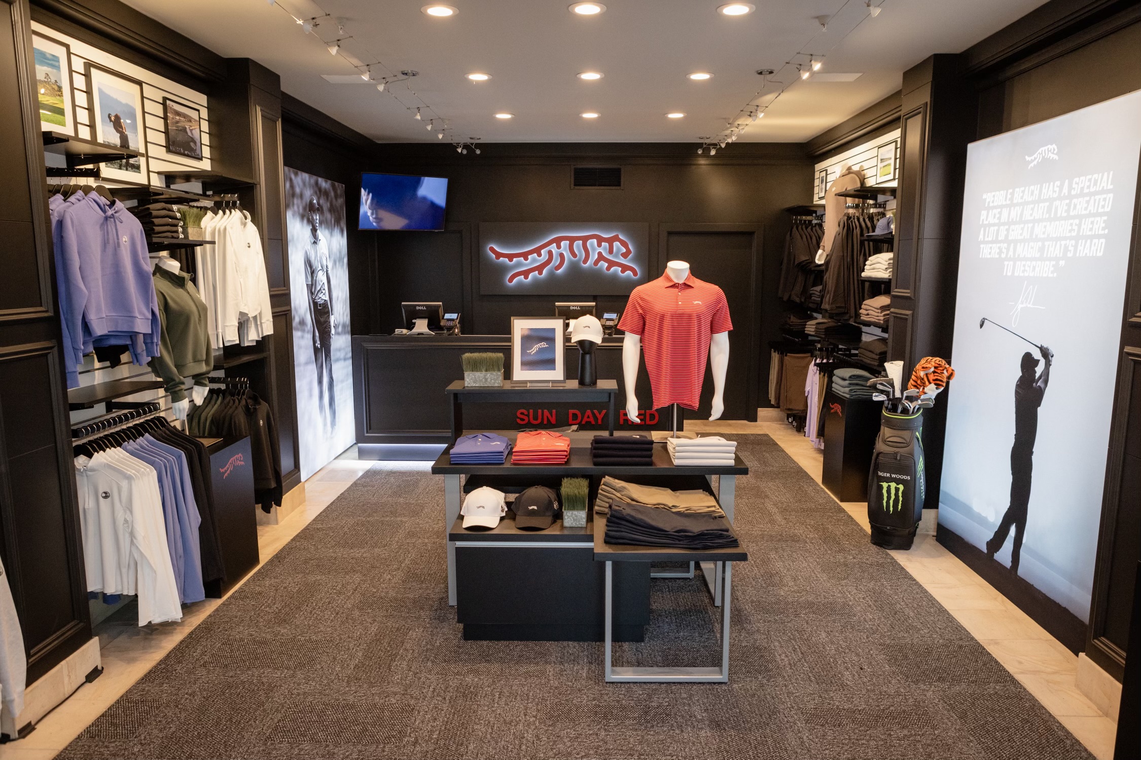 Tiger Woods Sun Day Red Launches Pop Up at Pebble Beach