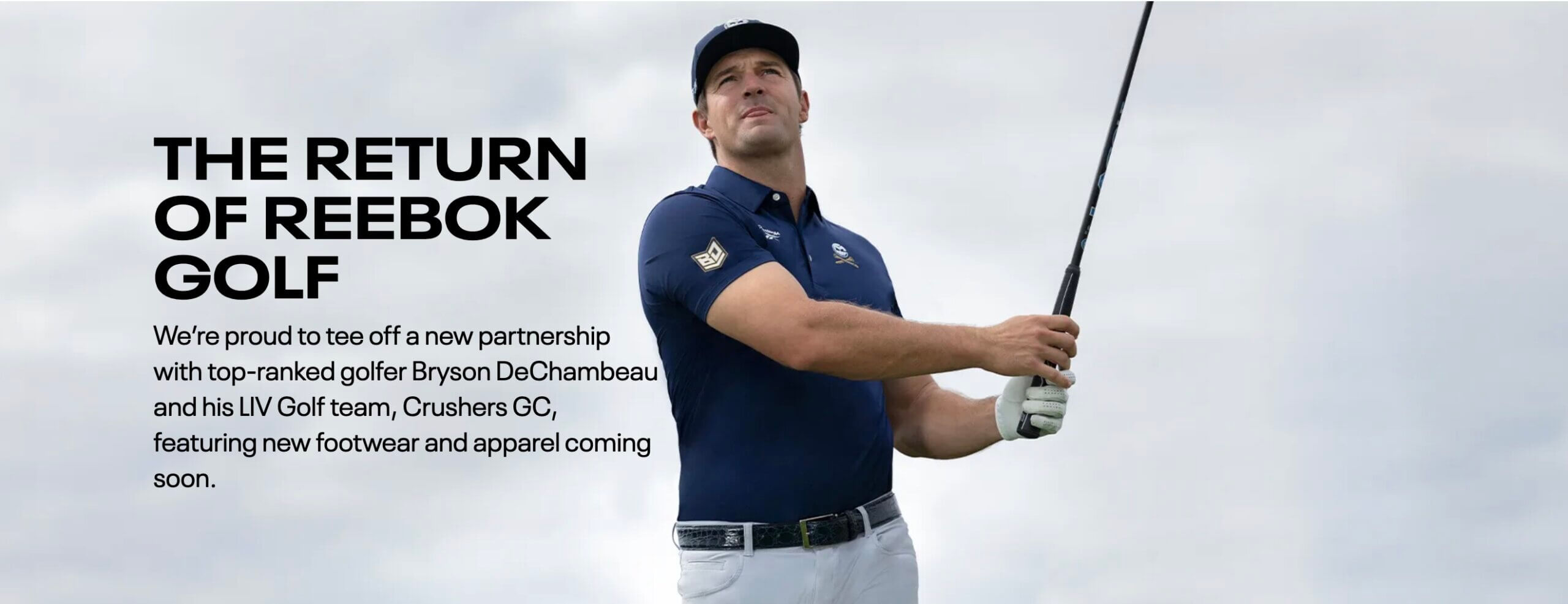 BREAKING: Reebok Breaking into Golf with Bryson