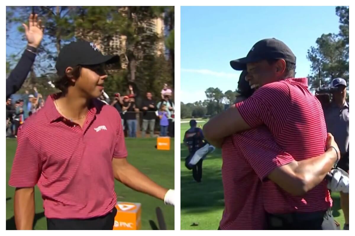 Charlie Woods Hits HOLE IN ONE In Front of Tiger at PNC Championship